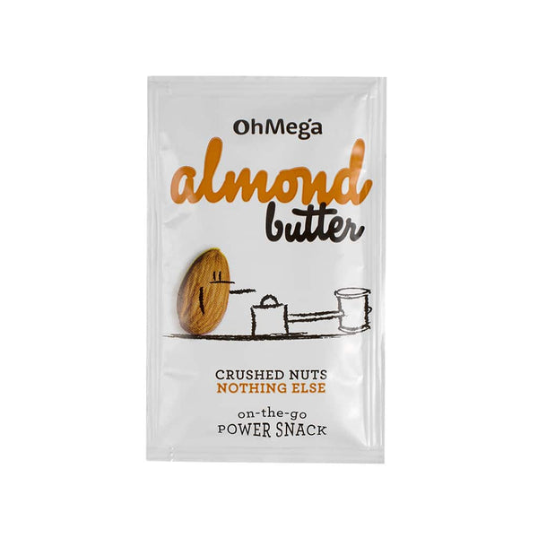 Almond OhMega Nut Butters - Sachet 10's – The Organic Station