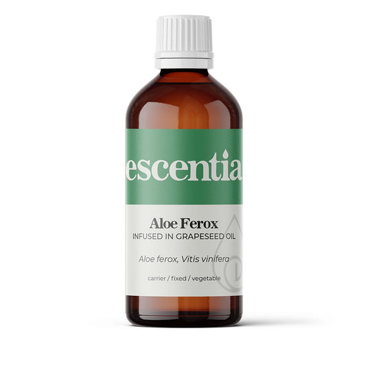 Escentia Aloe Ferox Infused in Grapeseed Oil Aloe ferox, Vitis vinifera